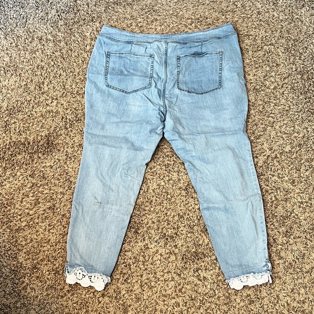 Lane Bryant Jean with lace detail Women’s Plus Size 26 - Picture 6 of 8